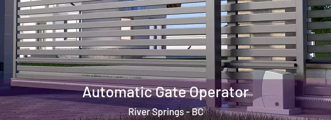  Automatic Gate Operator River Springs - BC
