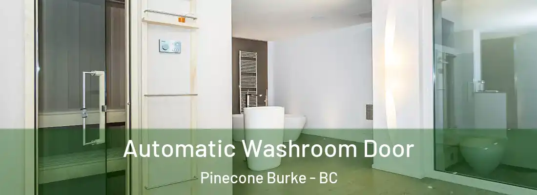 Automatic Washroom Door Pinecone Burke - BC
