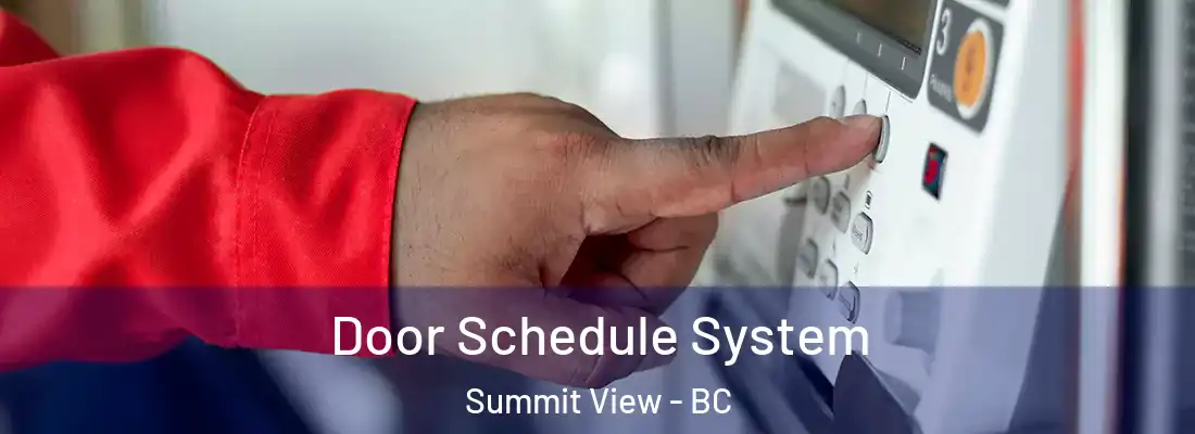  Door Schedule System Summit View - BC