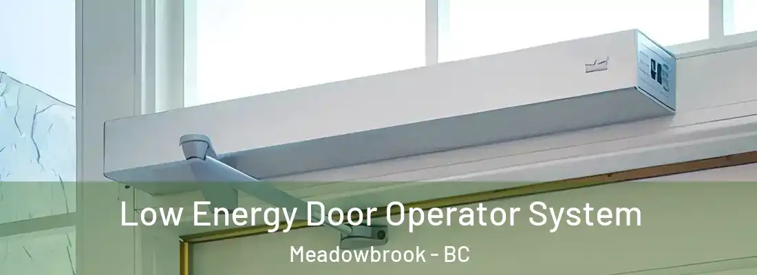  Low Energy Door Operator System Meadowbrook - BC