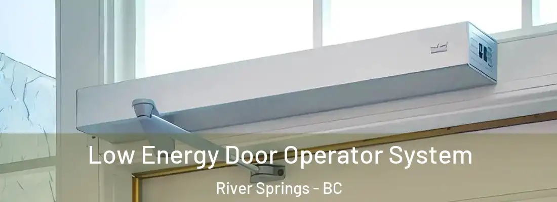  Low Energy Door Operator System River Springs - BC