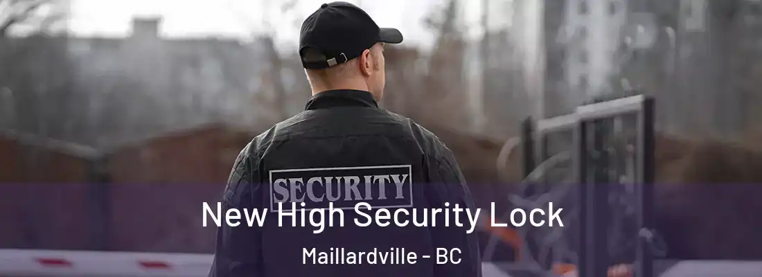  New High Security Lock Maillardville - BC