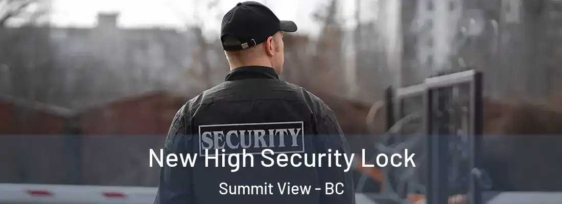  New High Security Lock Summit View - BC