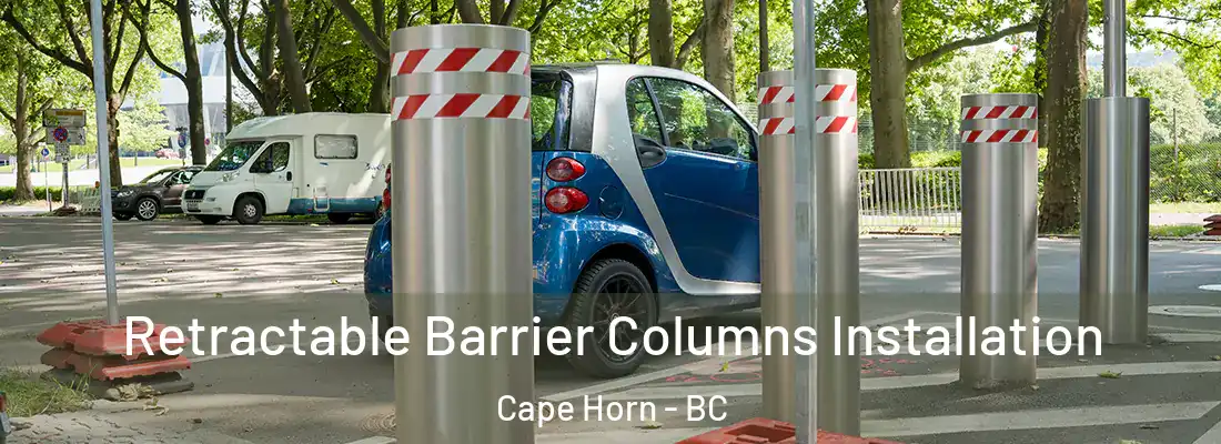  Retractable Barrier Columns Installation Cape Horn - BC