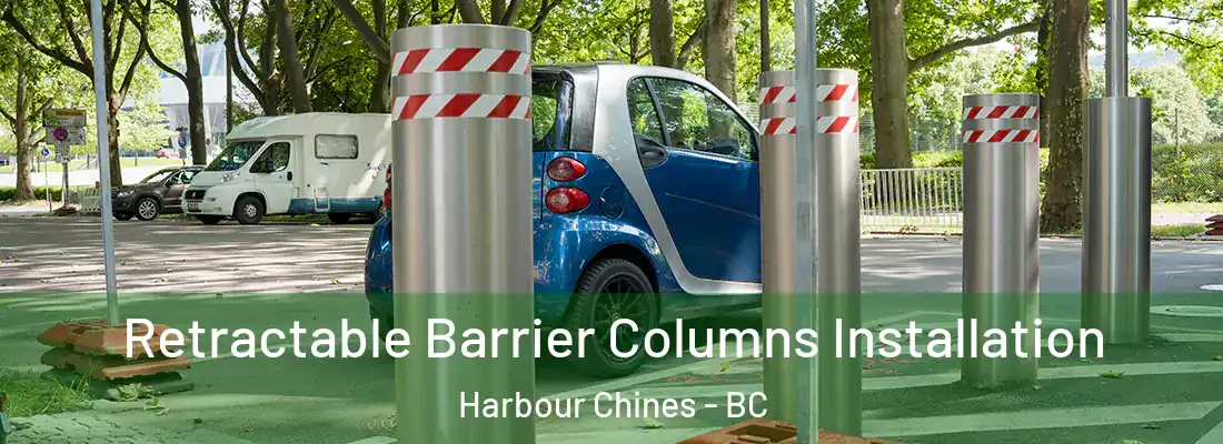  Retractable Barrier Columns Installation Harbour Chines - BC